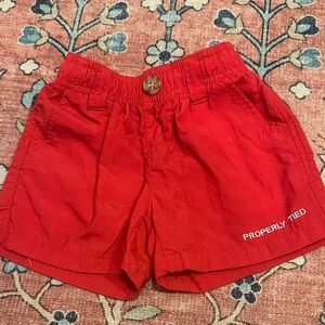 Properly Tied Red Shorts
